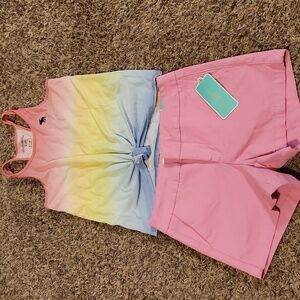 Copper Key Shorts & Abercrombie Tank